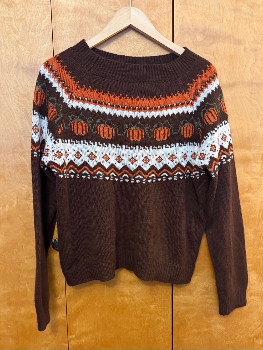 Women's Brown Pumpkin Sweater size large